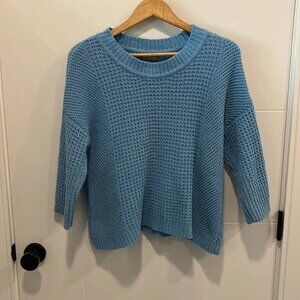 🚩 Palette knit blue short style sweater size large